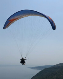 Paragliding over Anjuna Beach